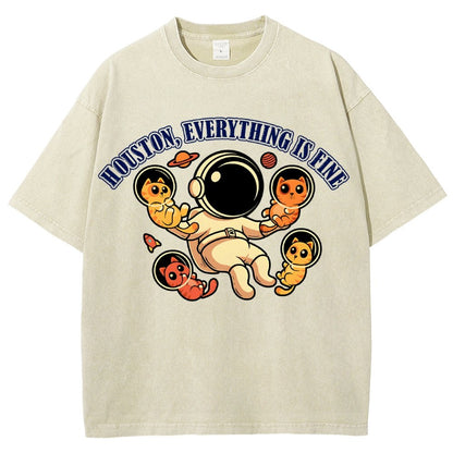 Houston Everything is Fine Vintage Distressed T-shirt