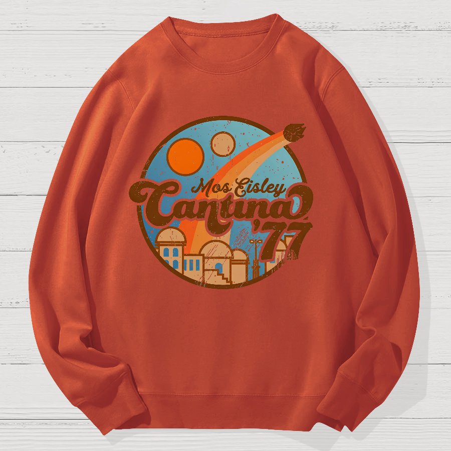 Vintage Hangout 77 Geek Cotton Sweatshirt