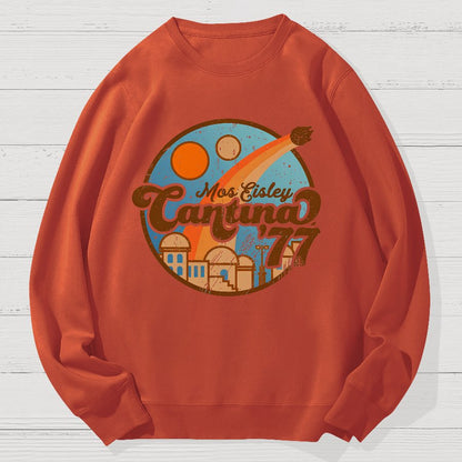 Vintage Hangout 77 Geek Cotton Sweatshirt