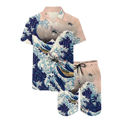 Sea Flight Battle Hawaiian Shirt Set