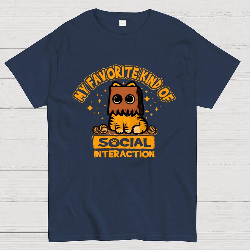 Cat Social Interaction Geek T-Shirt