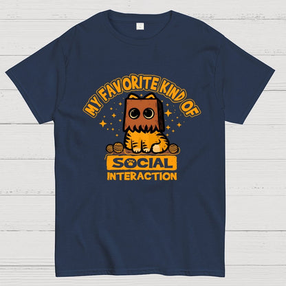 Cat Social Interaction Geek T-Shirt