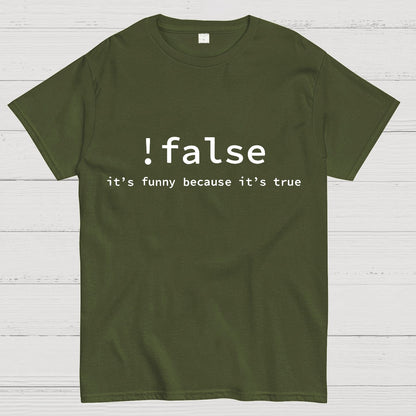 Funny False Programming Coding Geek T-Shirt
