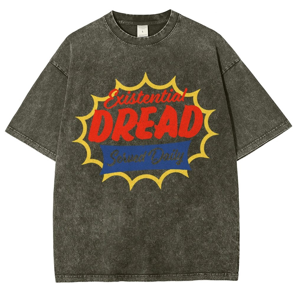 Existential Dread Vintage Distressed T-shirt