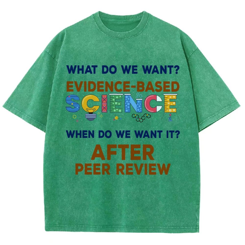 We want evidence-based Science Vintage Distressed T-shirt