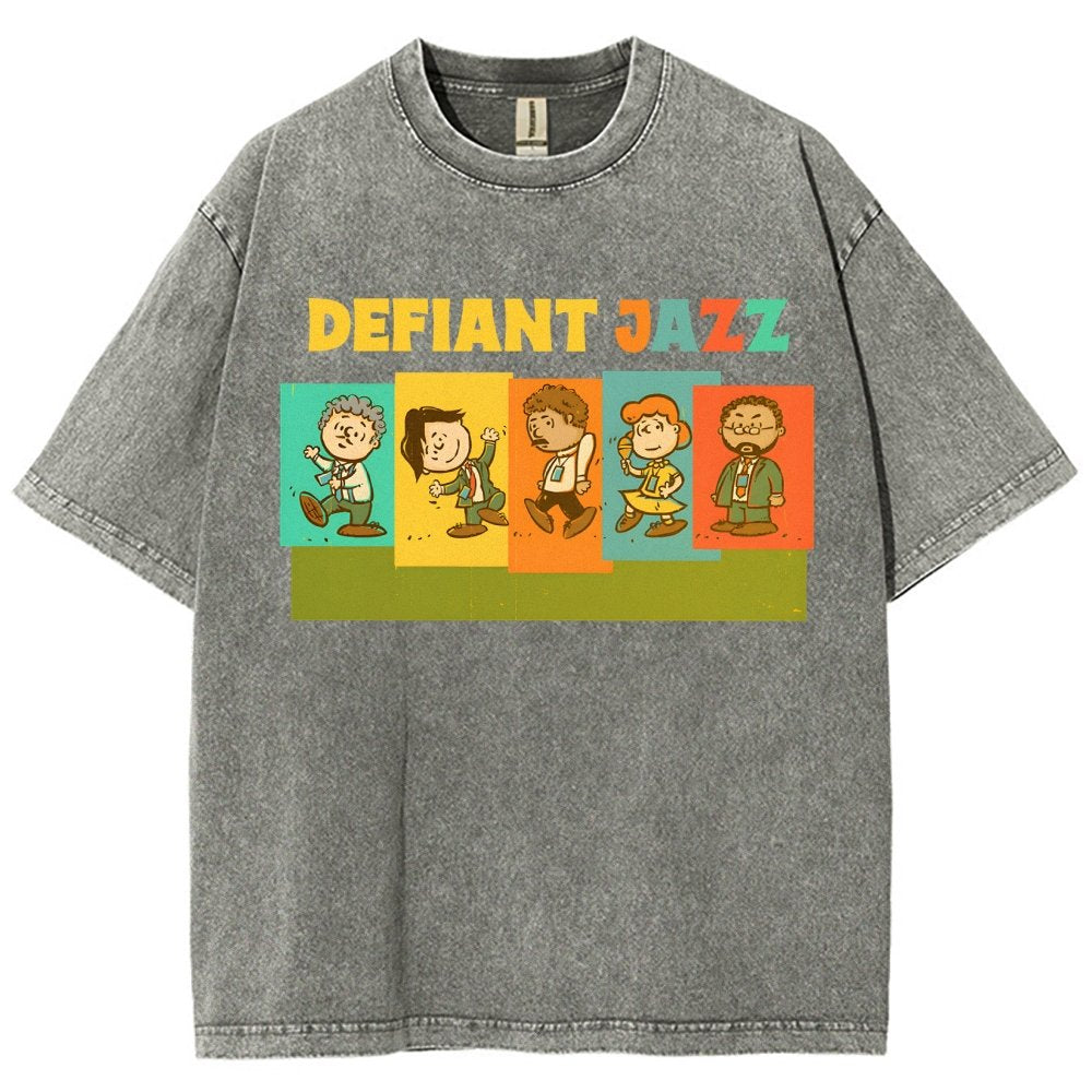 Defiant Jazz Vintage Distressed T-shirt