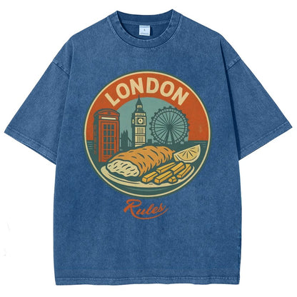 Rules.Century-Old Restaurant Vintage Distressed T-shirt