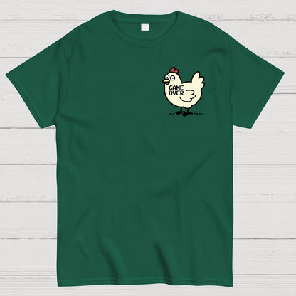 Chicken Game Don't Look At The Chicken Front And Back Printing Geek T-Shirt