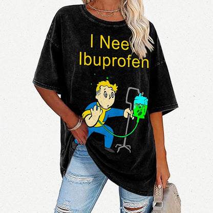 I Need One More Ibuprofen Vintage Distressed T-shirt