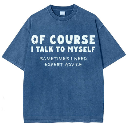 Talk To Myself Vintage Distressed T-shirt