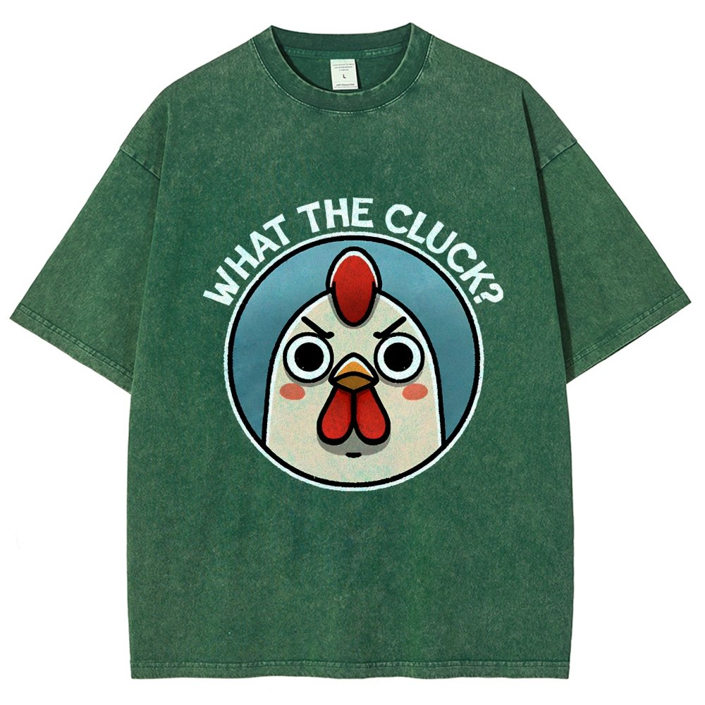 What The Cluck Vintage Distressed T-shirt