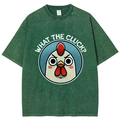 What The Cluck Vintage Distressed T-shirt