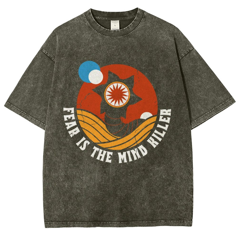 Fear Is The Mind Killer - Vintage Distressed Retro Scifi Vintage Distressed T-shirt