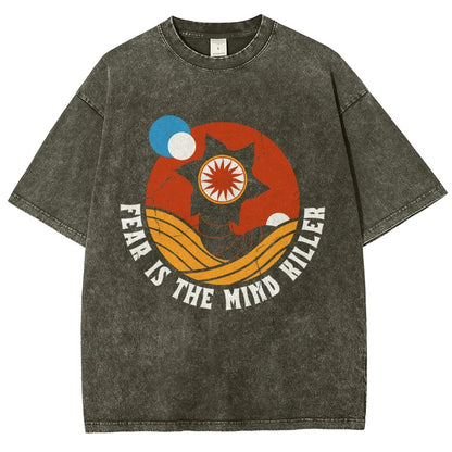 Fear Is The Mind Killer - Vintage Distressed Retro Scifi Vintage Distressed T-shirt