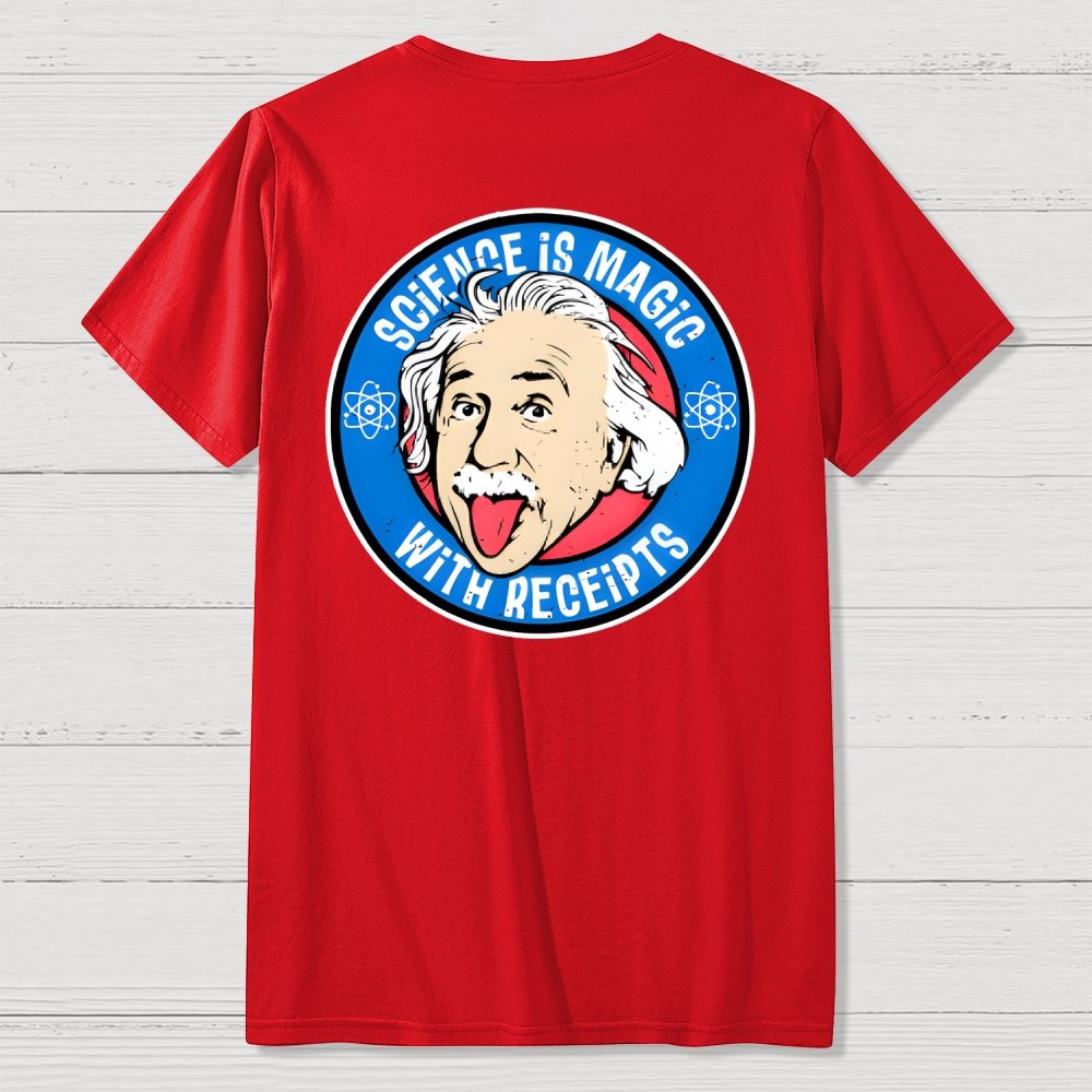 Science Is Magic Front And Back Printing Geek T-Shirt