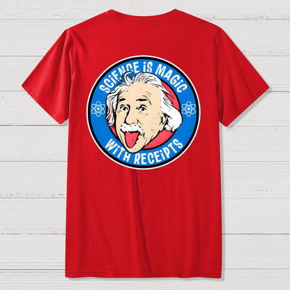 Science Is Magic Front And Back Printing Geek T-Shirt