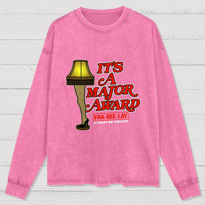 Major Award Washed Long Sleeve Tee