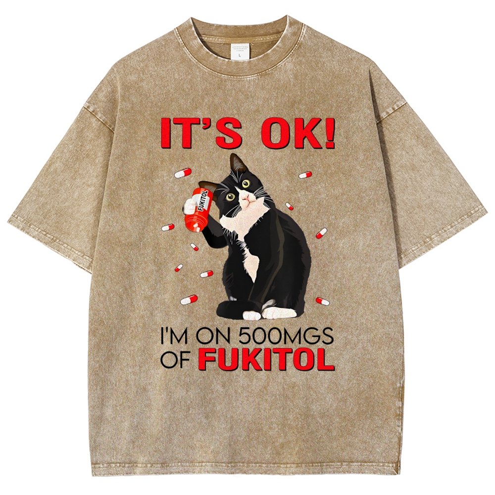 It's Ok Vintage Distressed T-shirt
