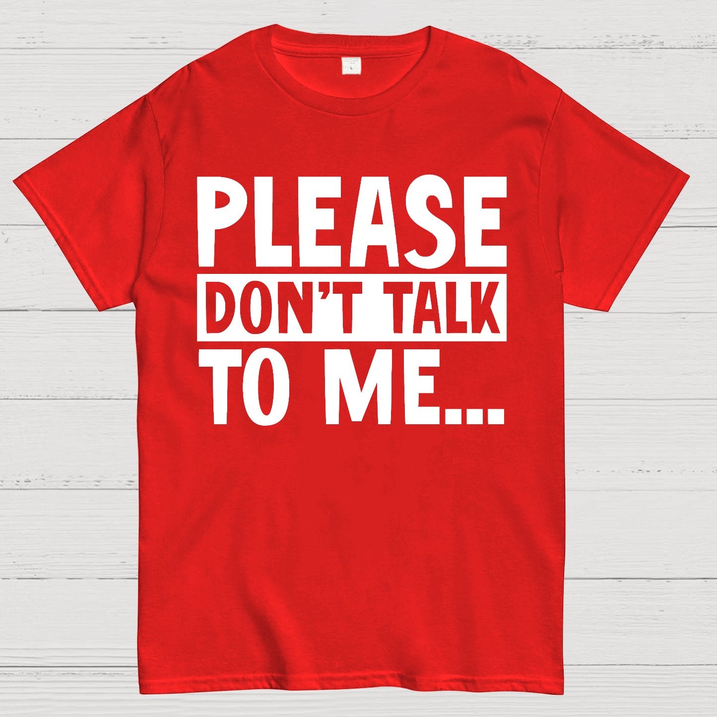 Please Don't Talk To Me Funny Geek T-Shirt