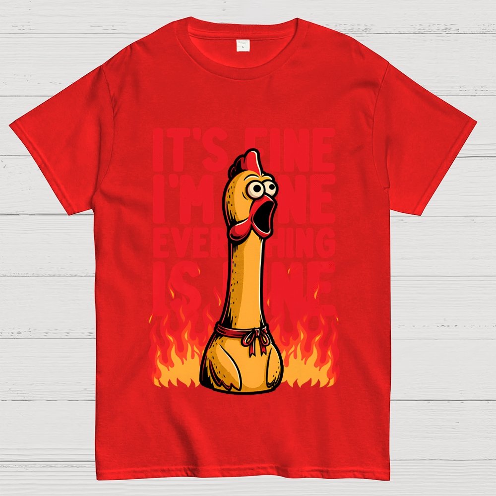 Chicken Fine Burn Geek T-Shirt