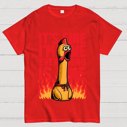Chicken Fine Burn Geek T-Shirt