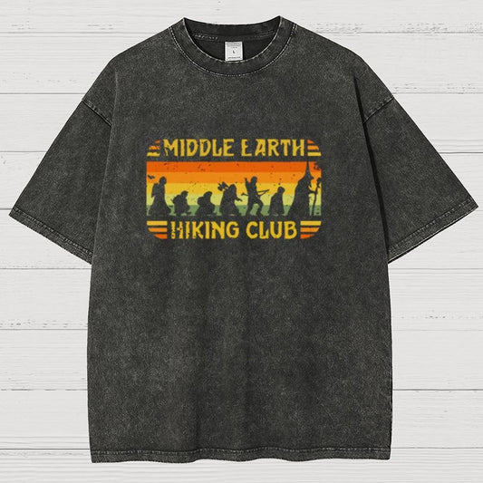 Mystic Land Hiking Club Vintage Distressed T-shirt