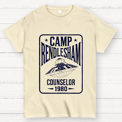 Camp Rendlesham Counselor 1980 UFO Unisex Geek T-Shirt
