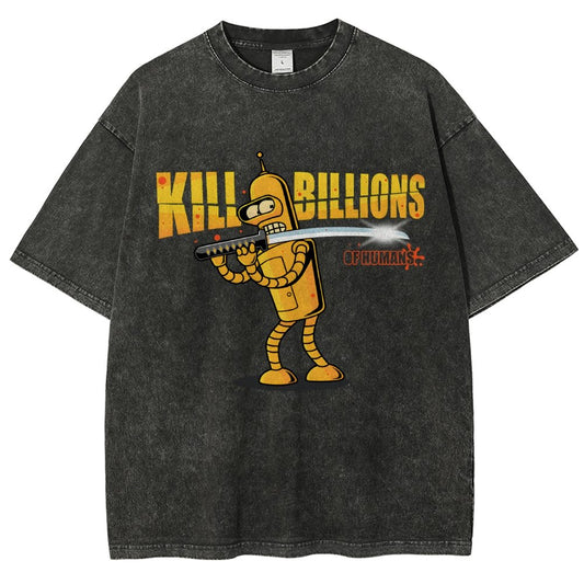 Kill Billions Vintage Distressed T-shirt