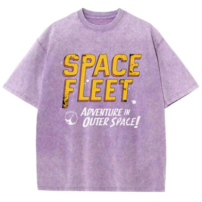 Space Fleet Vintage Distressed T-shirt