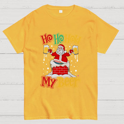 Ho Ho Hold My Beer Christmas Geek T-Shirt