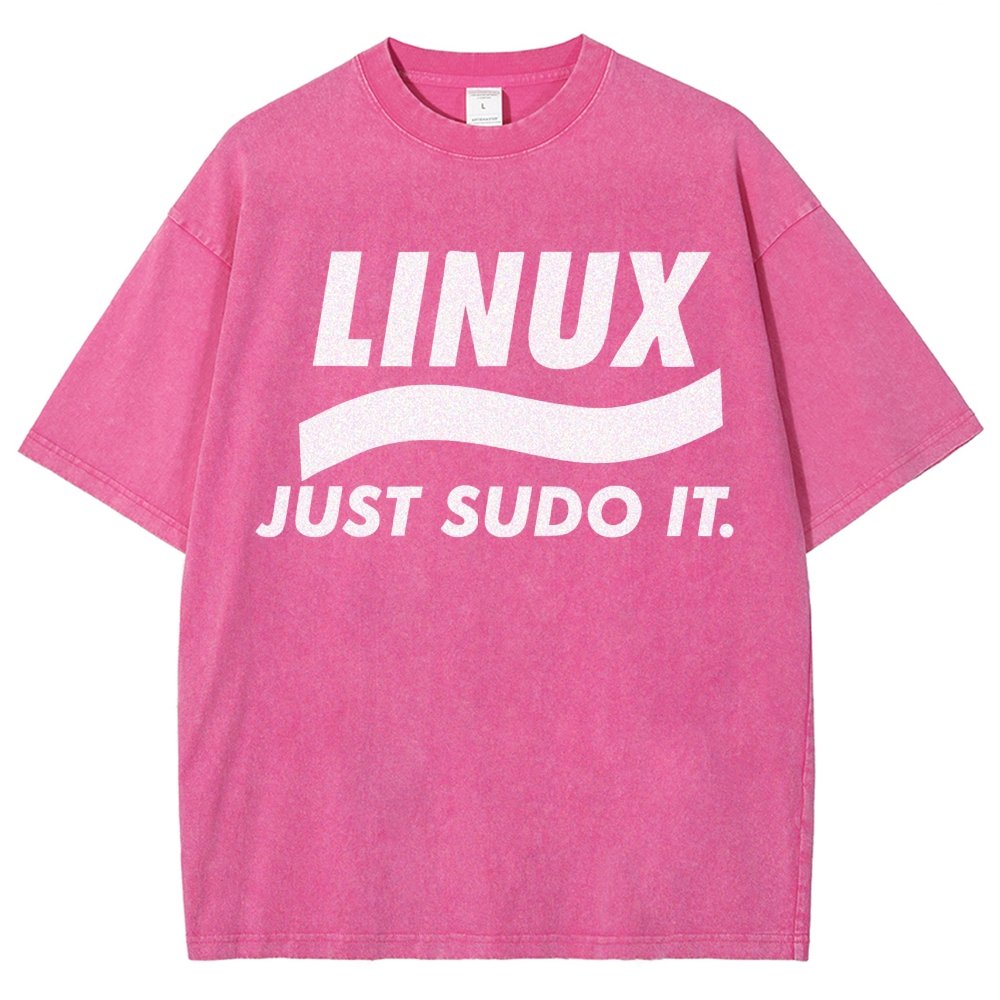 Linux Just Sudo It Vintage Distressed T-shirt