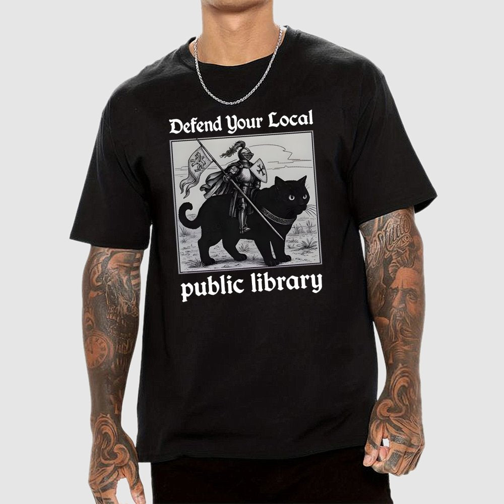 Defend Your Local public library Geek T-Shirt