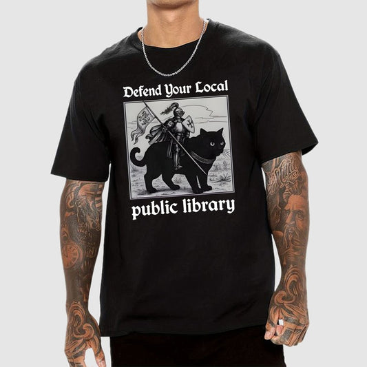 Defend Your Local public library Geek T-Shirt