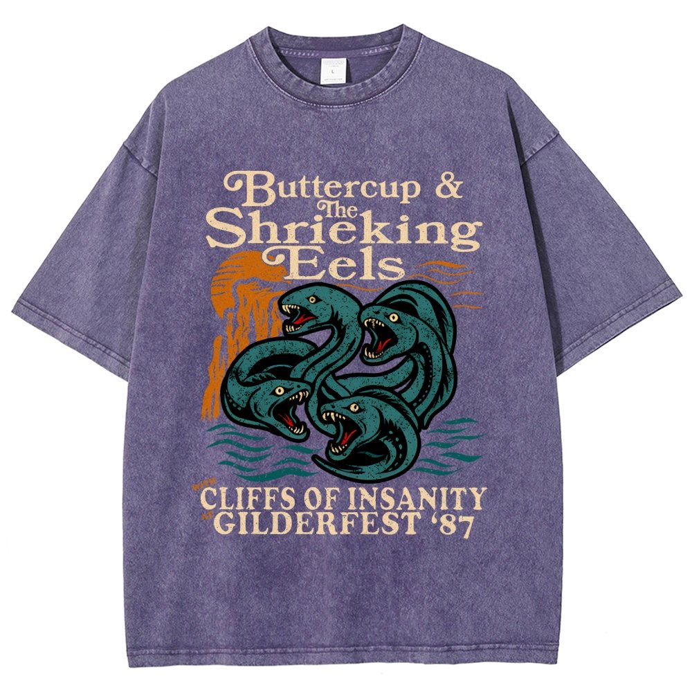 Buttercup & the Shrieking Eels at Harmonyfest Vintage Distressed T-shirt