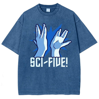 Sci-Five Vintage Distressed T-shirt