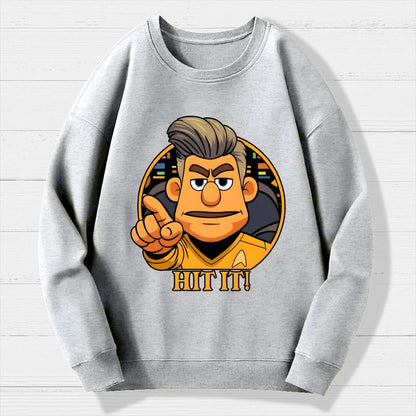 Hit It Geek Cotton Sweatshirt