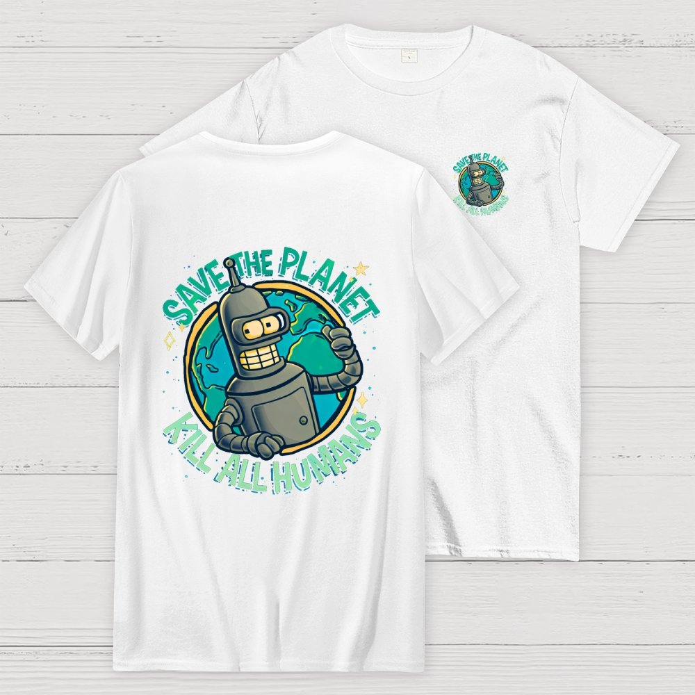 Yippee-Ki-Yay Front And Back Printing Geek T-Shirt