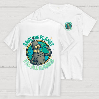 Yippee-Ki-Yay Front And Back Printing Geek T-Shirt