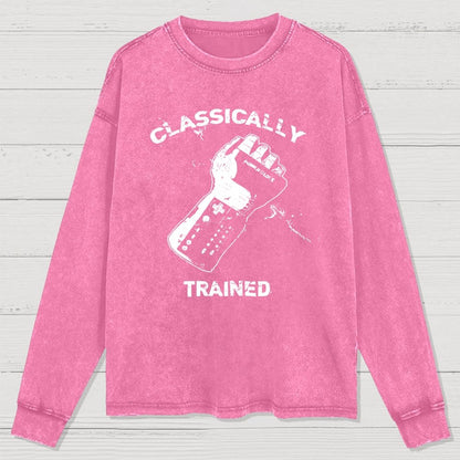 Classically Trained Gamer Washed Long Sleeve Tee