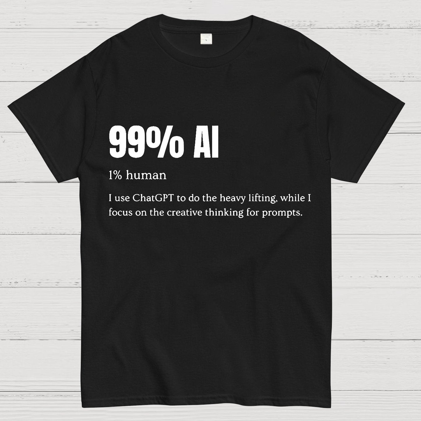 99% Artificial Intelligence Geek T-Shirt