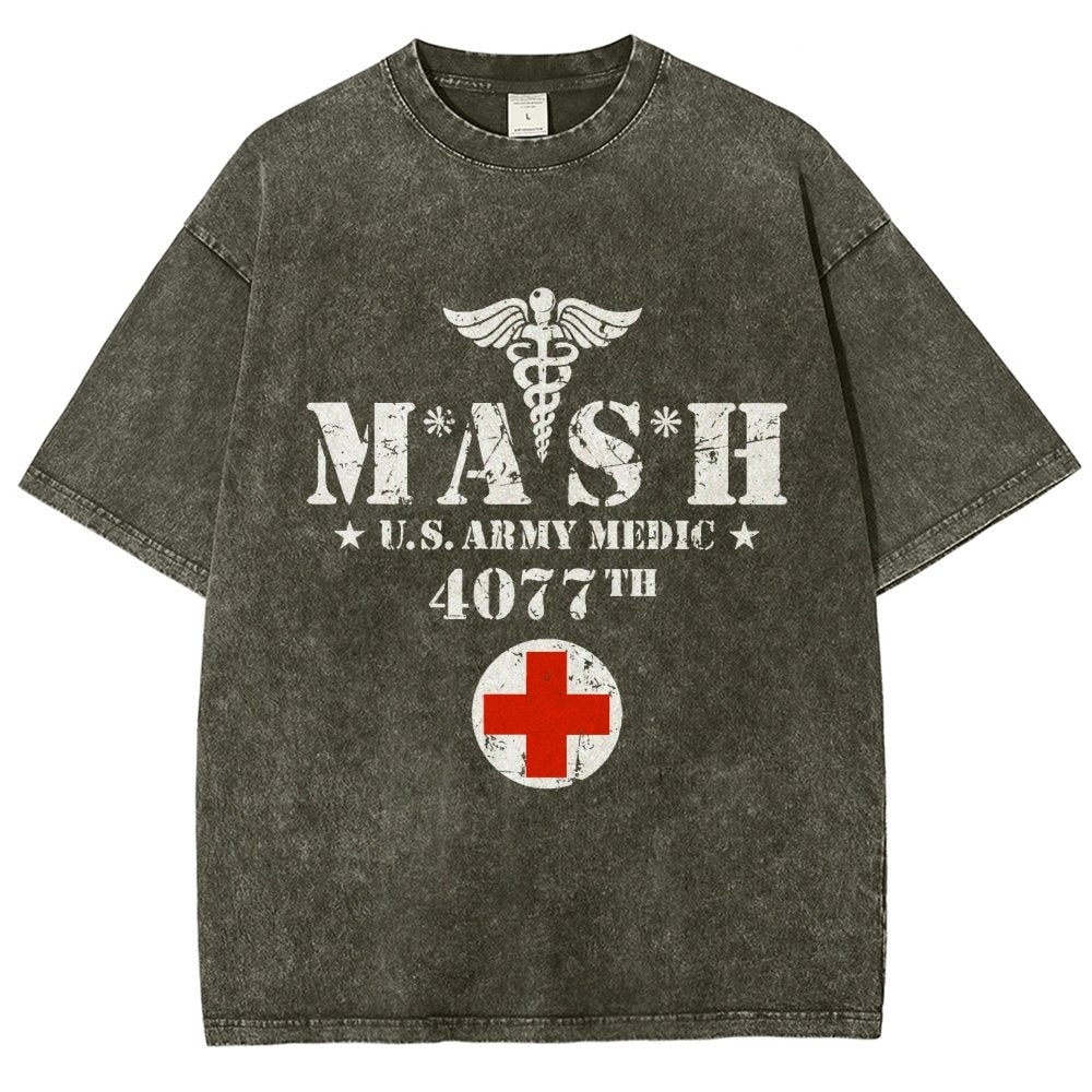 Old School University Vintage Distressed T-shirt