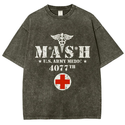 Old School University Vintage Distressed T-shirt