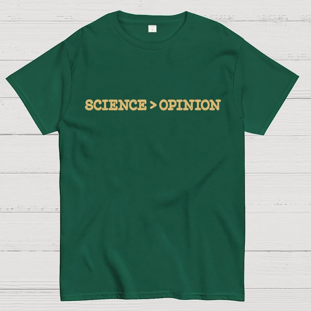 Science vs Opinion Geek T-Shirt