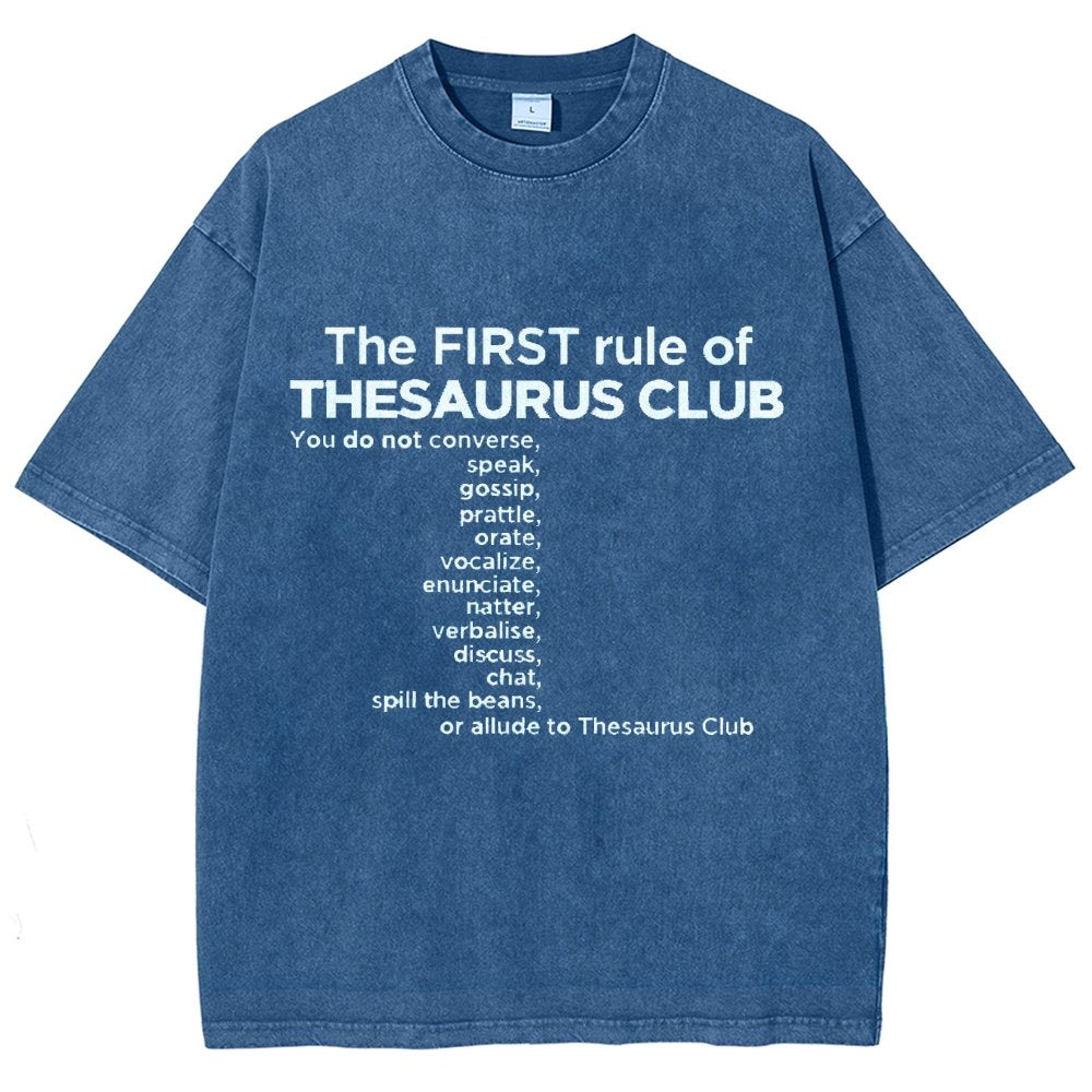 Thesaurus Club Confidential Vintage Distressed T-shirt