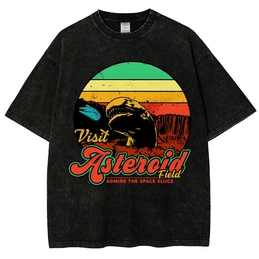 Visit Asteroid Admire The Space Slugs Vintage Distressed T-shirt