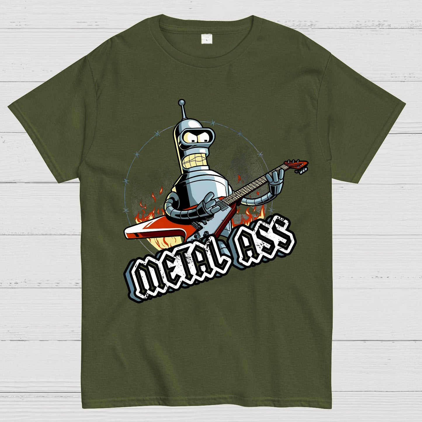 Robot Metal Rock Geek T-Shirt