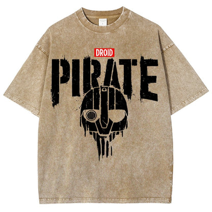 Droid Pirate Vintage Distressed T-shirt