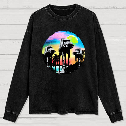 Retro Walker Adventure Washed Long Sleeve Tee