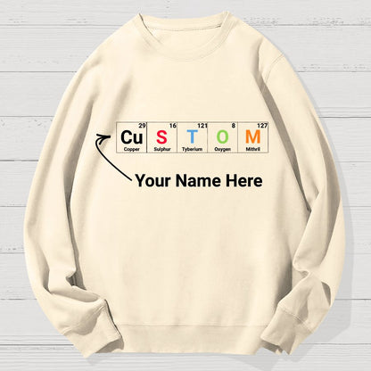 Funny Chemistry Geek Cotton Sweatshirt