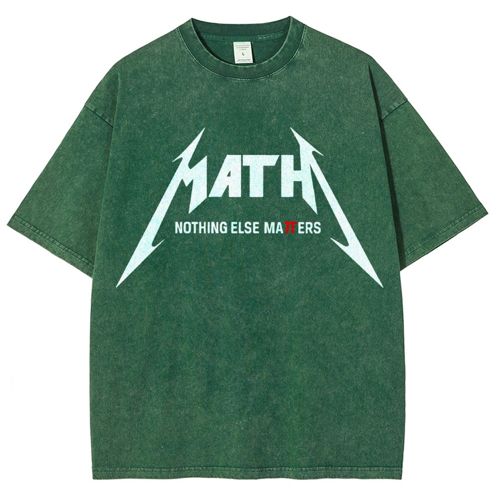 Math Nothing Else Matters Vintage Distressed T-shirt